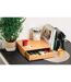 Boite à capsules pour café avec tiroir de rangement en bambou - Beige-4