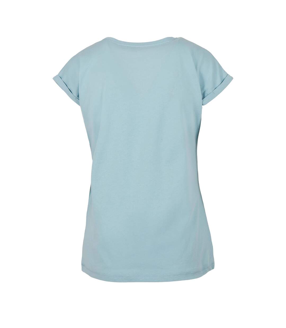 Womens/ladies extended shoulder t-shirt ocean blue Build Your Brand-2