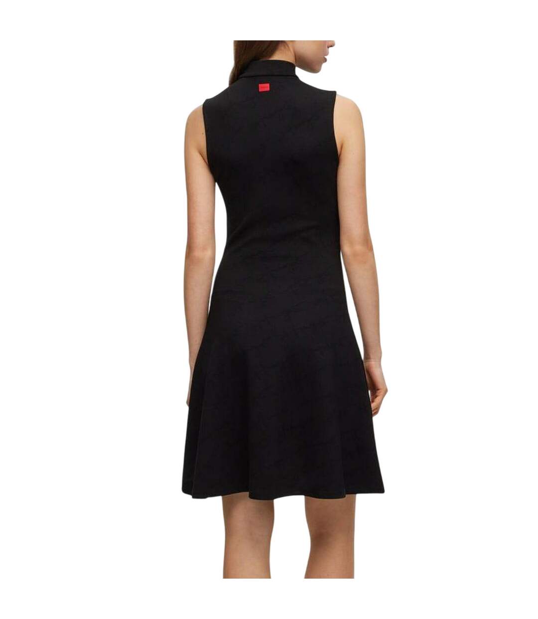 Womens/ladies Nessira Dress Black Hugo-3