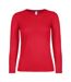 T-shirt Manches Longues #e150 Femme Rouge B&C-1