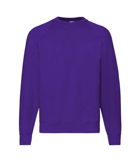 Fruit Of The Loom Mens Raglan Sleeve Belcoro® Sweatshirt (Purple) - UTBC368