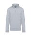 Kariban Mens Zip Neck Sweatshirt (Oxford Grey) - UTPC6320