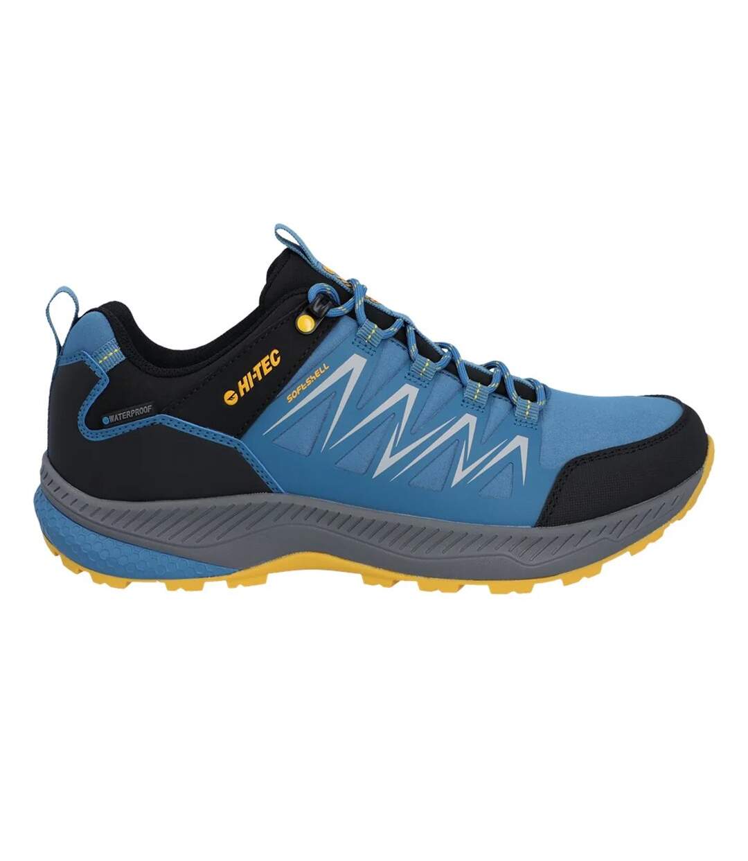 Baskets Stealth Trail Homme Bleu Noir Jaune Hi-Tec-3