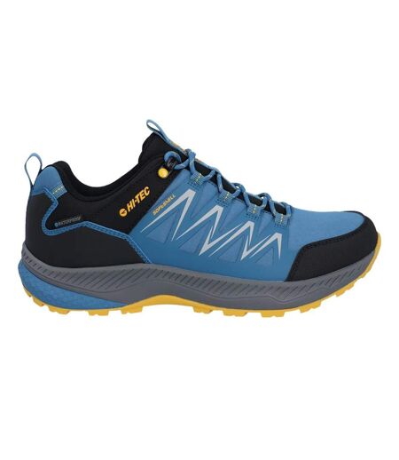 Baskets Stealth Trail Homme Bleu Noir Jaune Hi-Tec