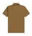 Polo Motif/style Col À Double Rayure Homme Marron Marron Fred Perry-2