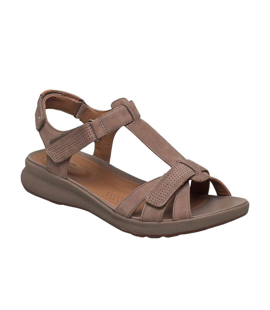 Sandales un adorn vibe femme marron clair Clarks-1