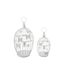 Lot de 2 Cages à Oiseaux Métal Bird 39cm Blanc-1