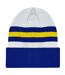 Leeds Retro Football Beanie White Blue Yellow Fan Originals-1