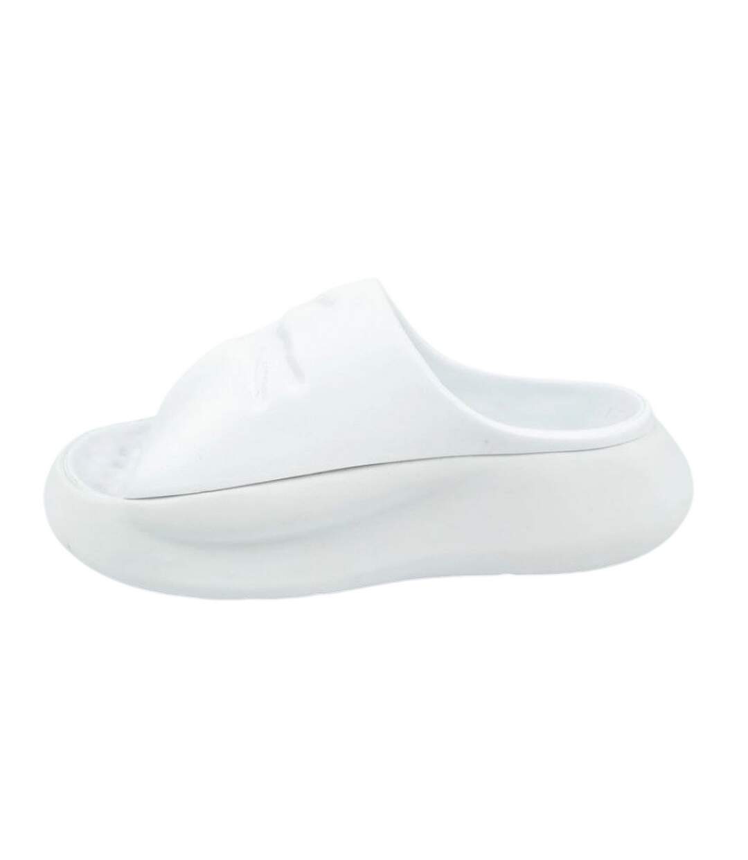 Claquettes Serve Femme Blanc Lacoste-3
