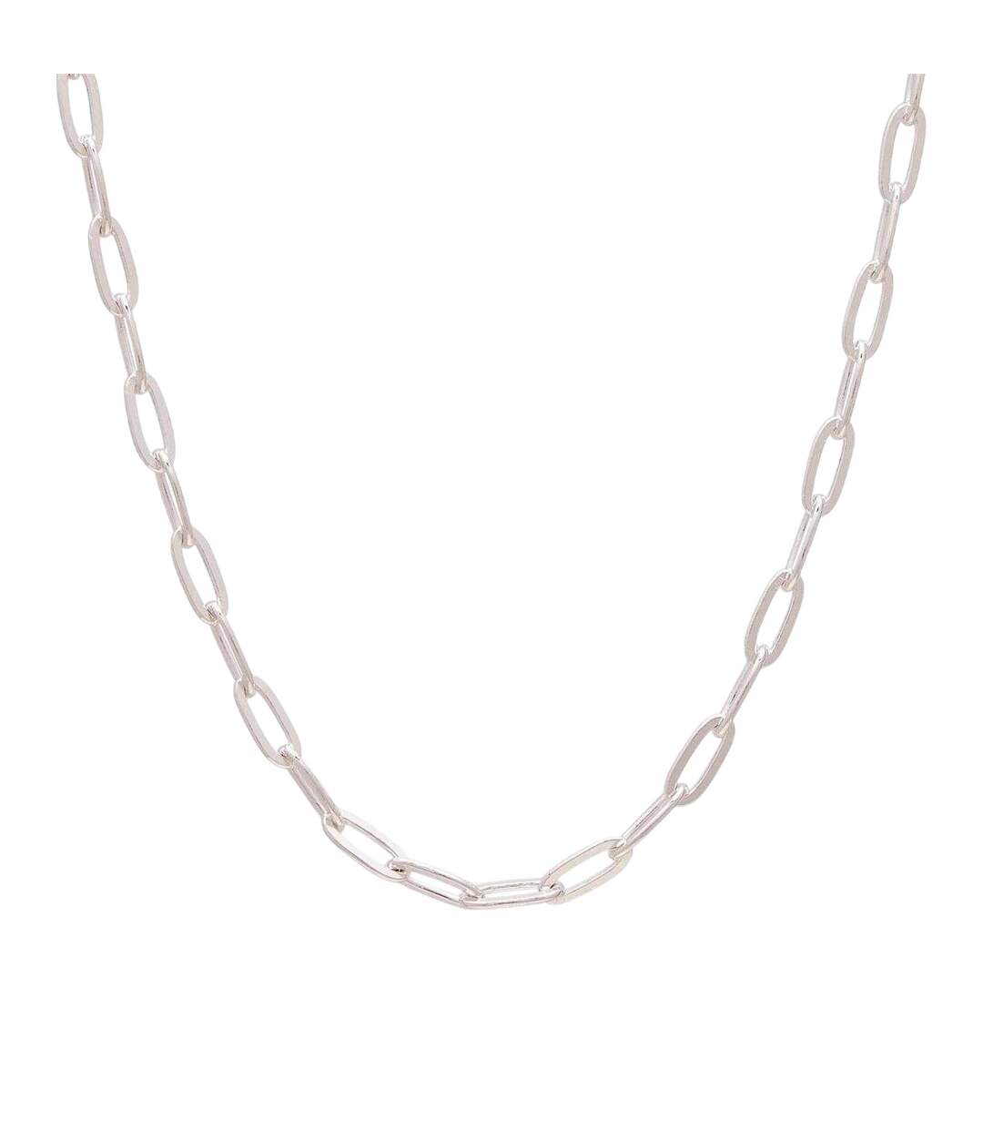 Sterling Silver Necklace One Size Silver Common Lines-1