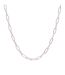 Sterling Silver Necklace One Size Silver Common Lines-1