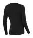 Elevate Womens/Ladies Ponoka Long Sleeve T-Shirt (Solid Black)
