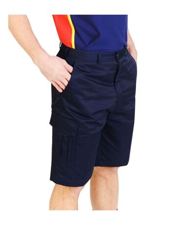 Mens cargo workwear shorts black Absolute Apparel