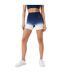 Cuissard De Cyclisme Entraînement Motif/style Ombré Femme Bleu Marine Blanc USA-2