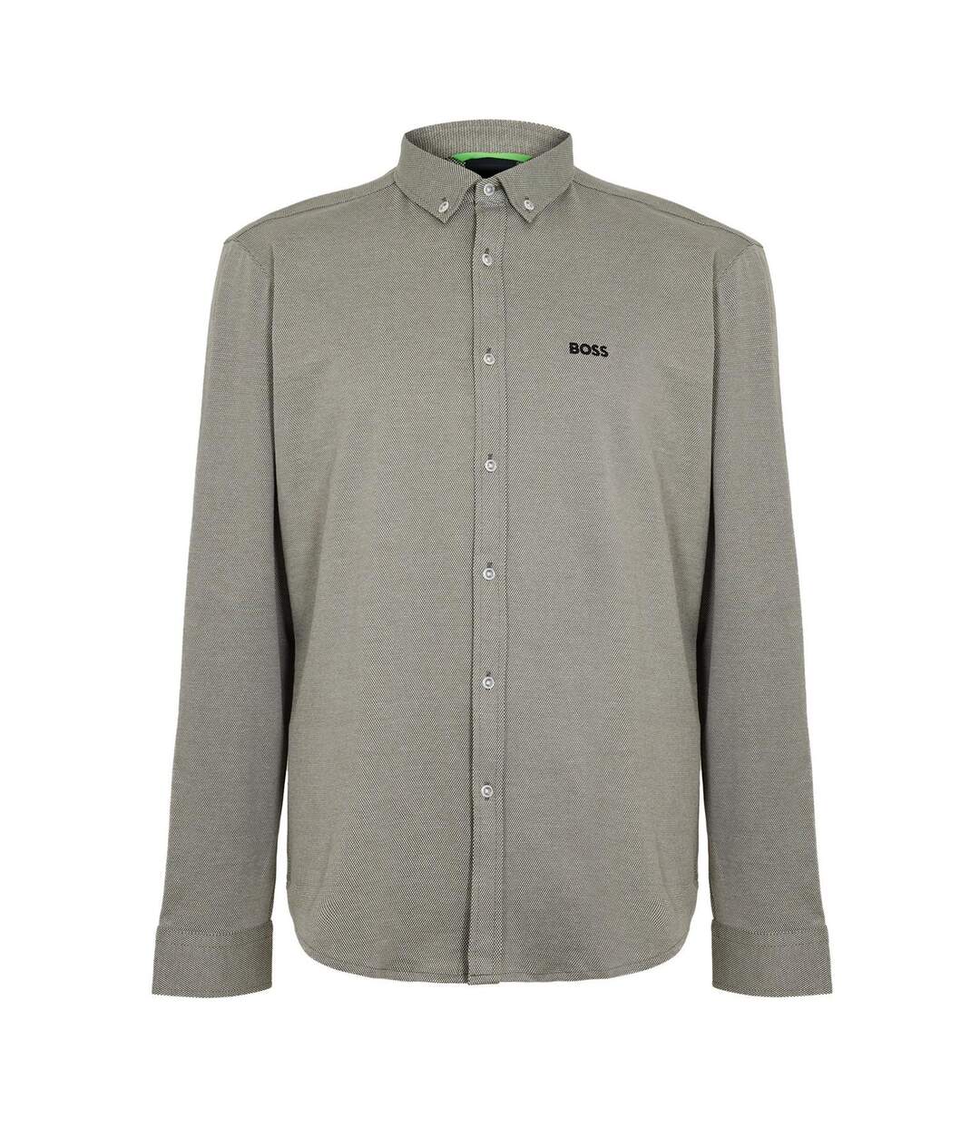 Chemise Motif/style Logo Motion Homme Beige Foncé Boss-2