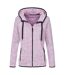 Veste polaire en tricot manches longues - Femme - ST5950 - violet mélange