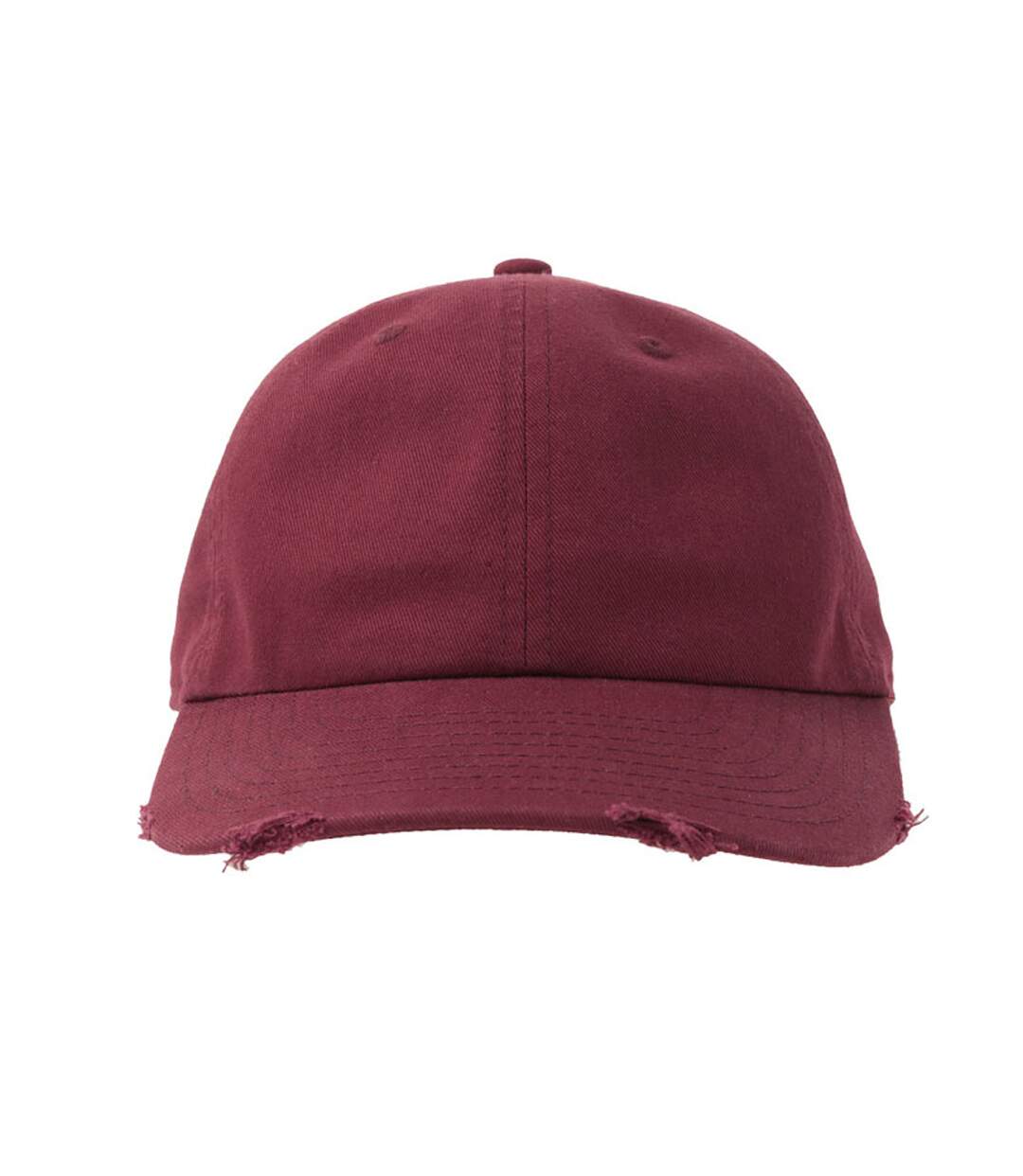 Casquette Destroyed-s Rouge Foncé Atlantis Headwear-1