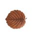 Coupelle Déco Feuille Plate 30cm Orange Foncé-2