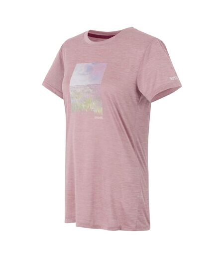 T-shirt fingal femme lilas chiné Regatta