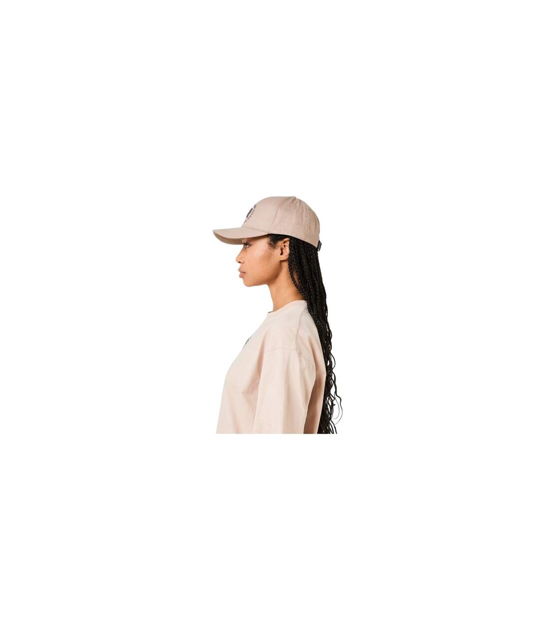 Casquette De Baseball Motif/style Central Femme Beige Red Run-1