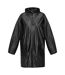 Unisex Adult Ada Raincoat Solid Black Generic-1