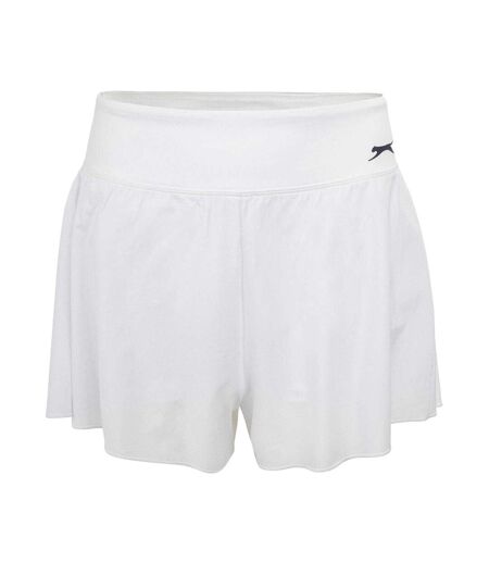 Womens/ladies Court Lightweight Shorts White Slazenger