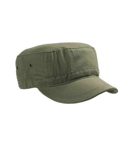 Atlantis Chino Cotton Urban Military Cap (Pack of 2) (Olive) - UTAB427