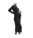 Robe noir femme vero moda maternity calf-1