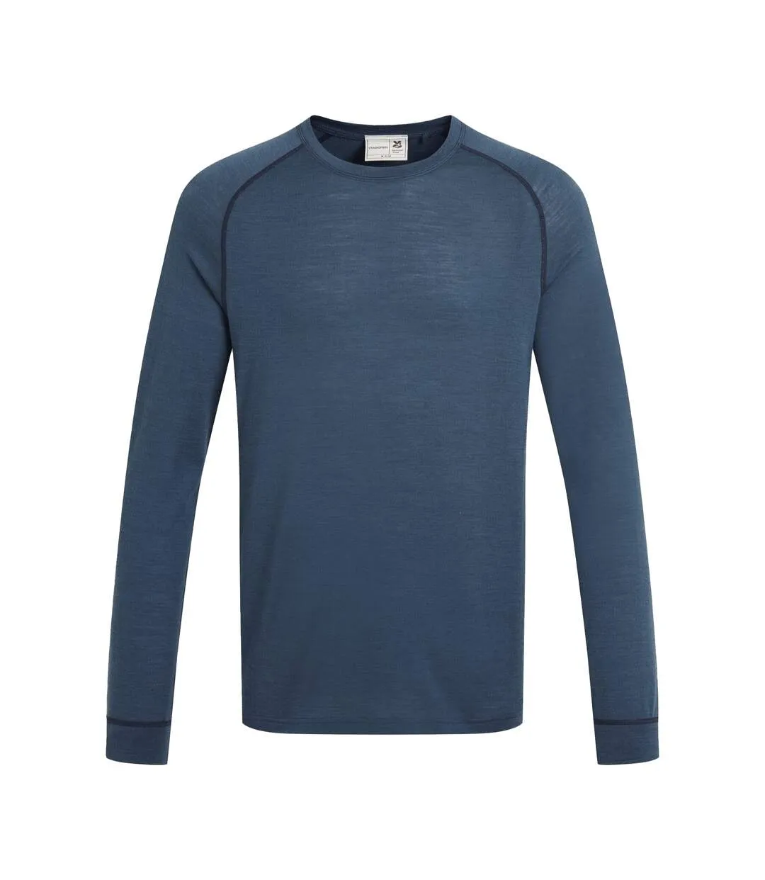 Mens National Trust Yewdale Long-sleeved T-shirt Blue Stone Craghoppers-2