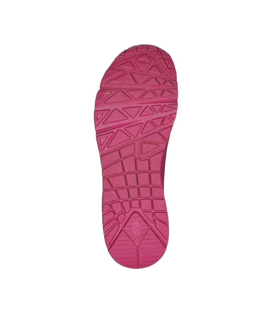 Baskets Uno Stand On Air Femme Rose Skechers-4