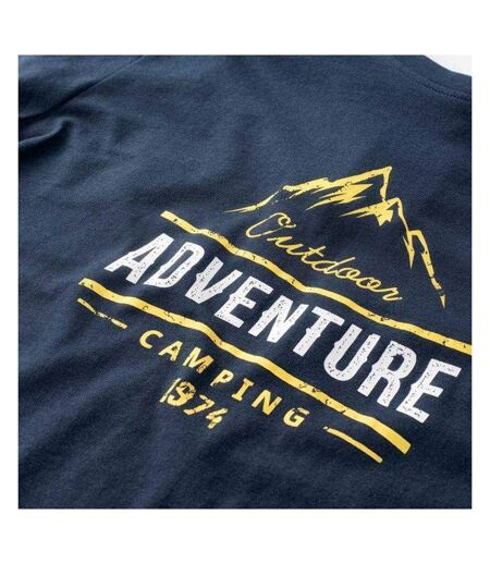 T-shirt Extérieur Motif/style Imprimé Graphique Lore Homme Bleu Marine Foncé Hi-Tec