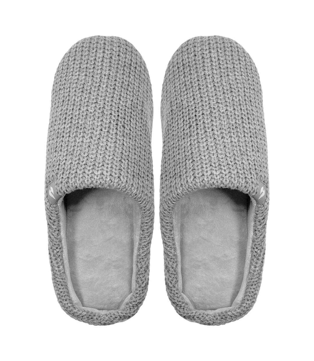 Mens Knitted Slip On Thermal Slippers-2