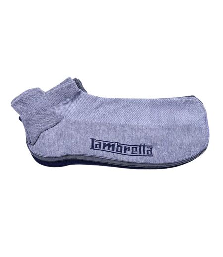 Pack Of 3  Mens Trainer Socks  Navy Khaki Grey Marl Lambretta