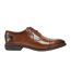 Mens savage leather formal shoes cognac POD-3