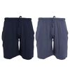 Tom Franks Short confort en jersey (2 packs) (Marine/bleu Denim) - UTSHORTS232