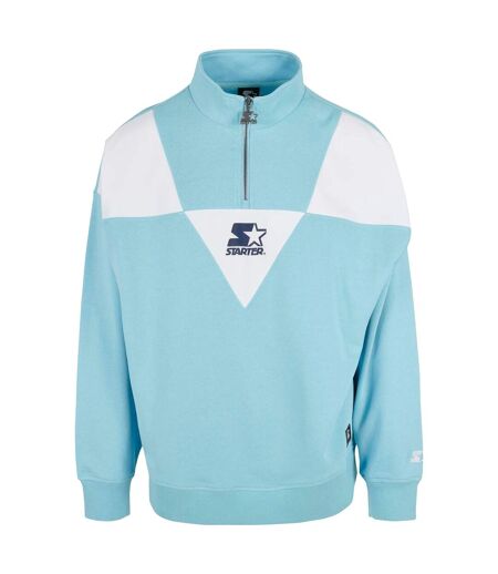 Pull Troyer Homme Bleu Baltique Blanc Starter Black Label