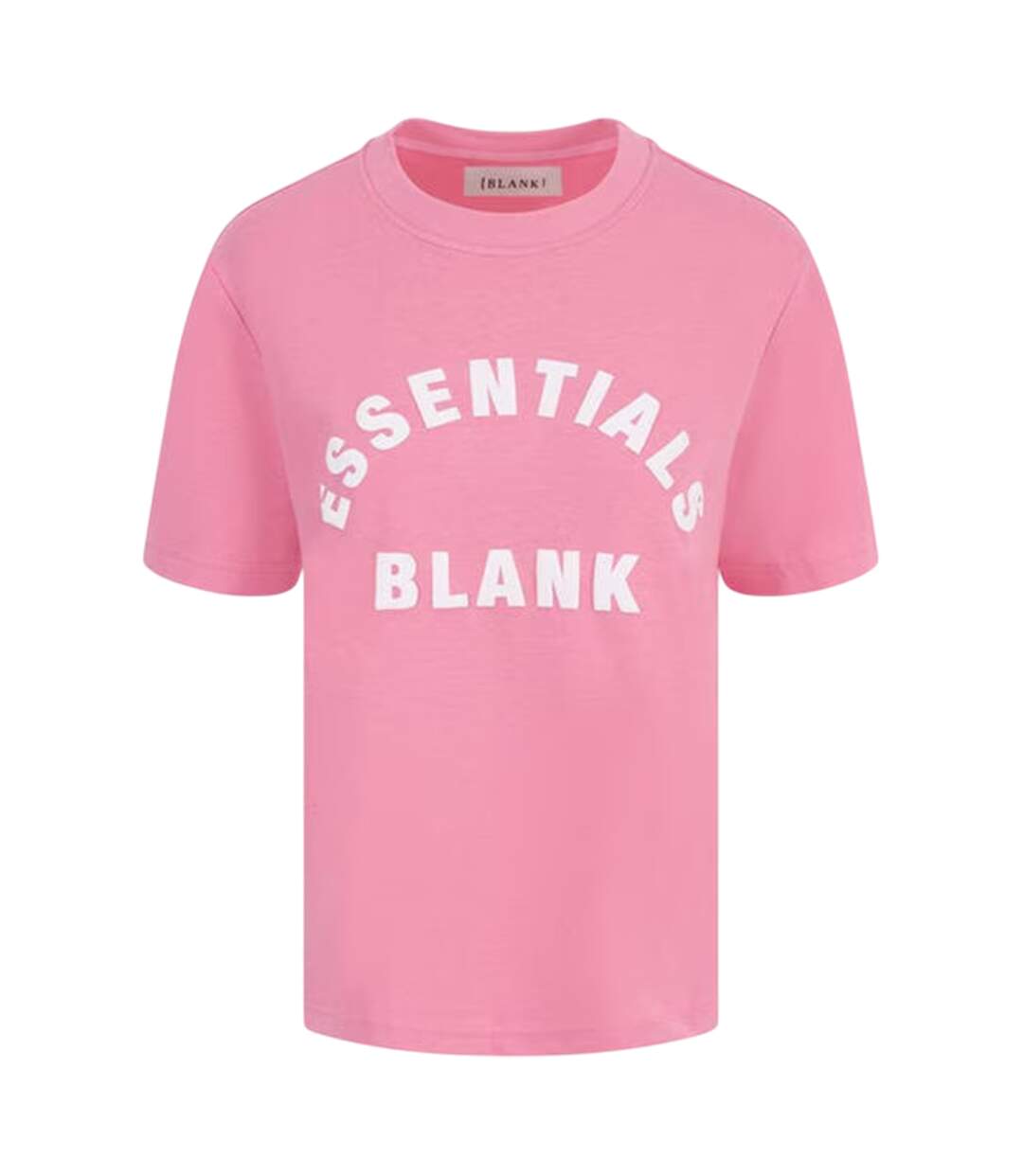 Womens/ladies Oversized Boyfriend T-shirt Pop Pink Blank Essentials-1