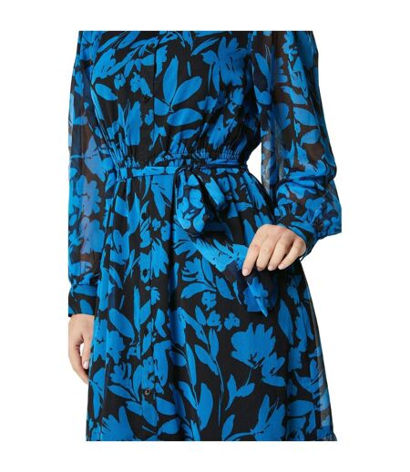 Principles Womens/Ladies Floral Tiered Shirt Dress (Blue) - UTDH6702