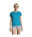 SOLS Womens/Ladies Sporty Short Sleeve T-Shirt (Aqua)