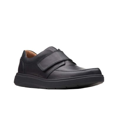 Clarks Mens Un Abode Strap Leather Shoes (Black) - UTCK104