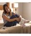Ladies Non Slip Thermal Low Cut Slipper Bed Socks with Grips-4