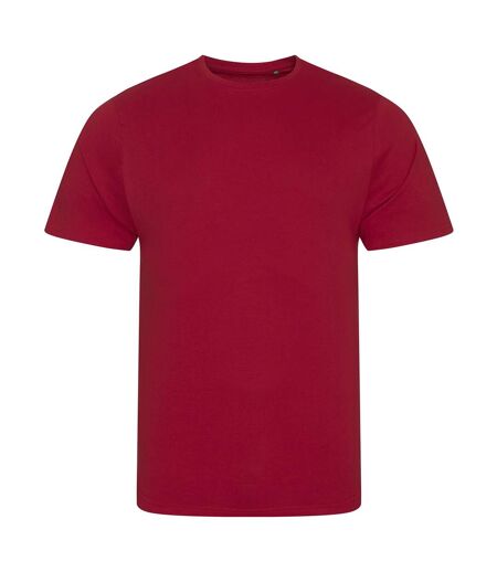 Mens cascade ecologie organic t-shirt fire red Awdis