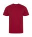 Mens cascade ecologie organic t-shirt fire red Awdis