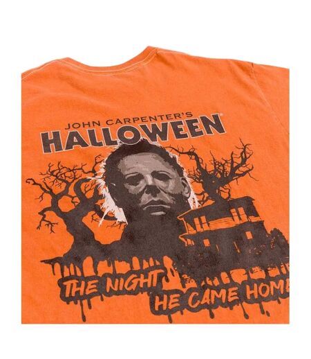 T-shirt Motif/style Imprimé Au Dos The Night He Came Home Adulte Orange Halloween
