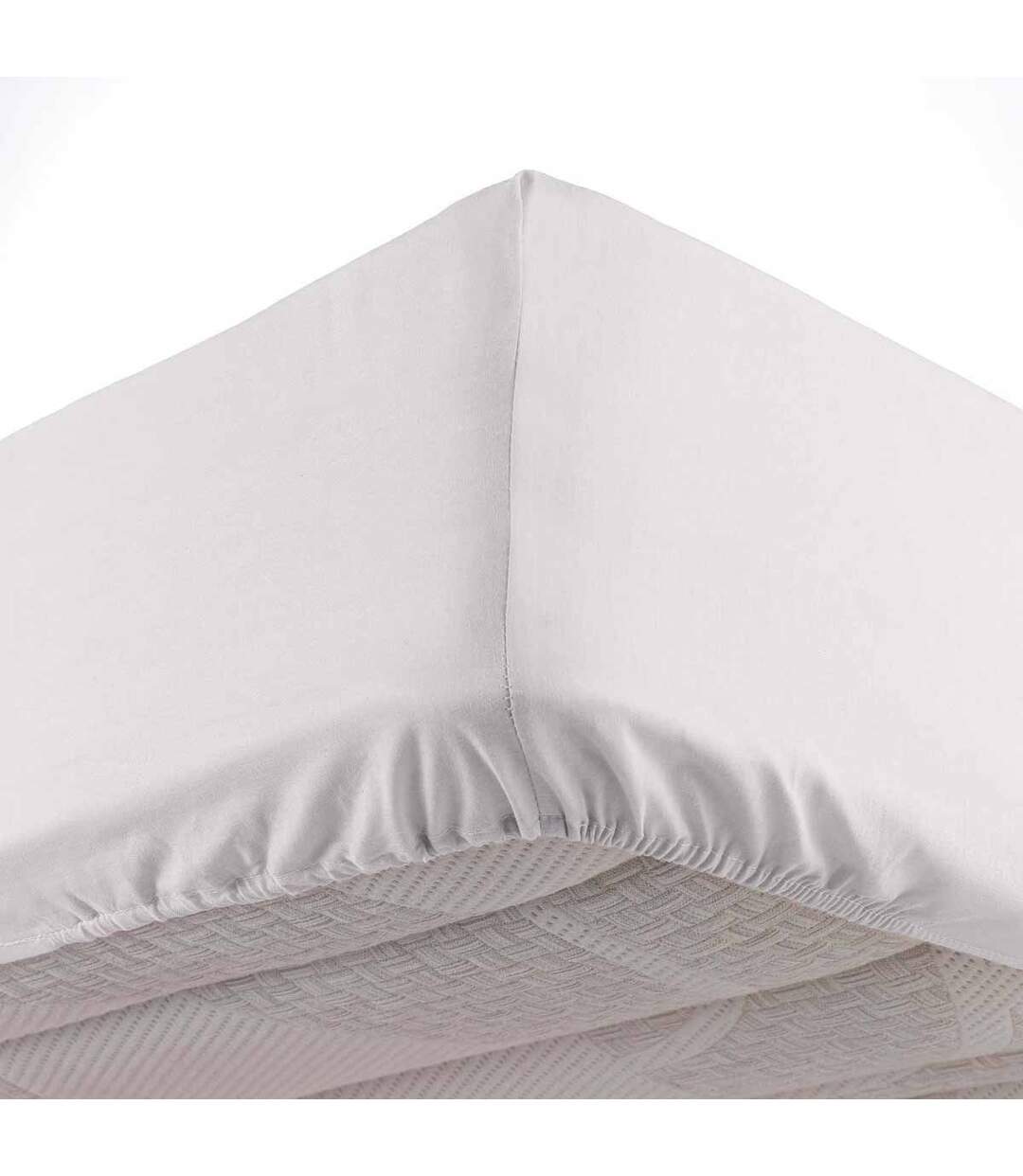 Drap Housse Microfibre Oscar 90x190cm Blanc-1