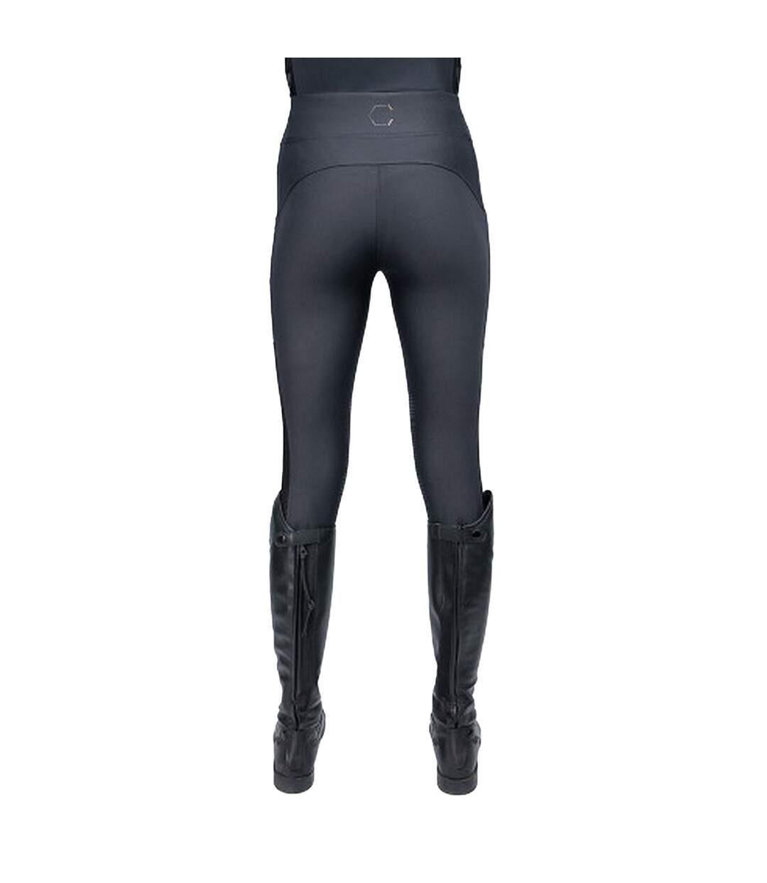 Womens/ladies darnick horse riding tights navy Coldstream-2