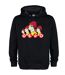 Unisex Adult Colour With Dancing Letters Devo Hoodie Black Amplified-1