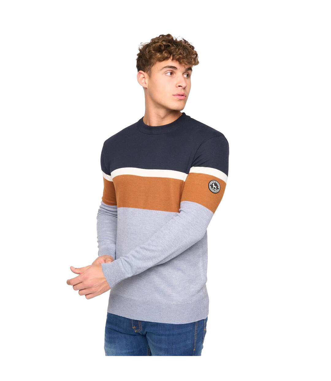 Pull easedale homme gris chiné Bewley & Ritch