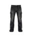 Mens Denim Slim Cargo Jeans Black Wash Firetrap-2
