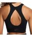 Womens/ladies Twist Knot Sports Bra Black Nike-4